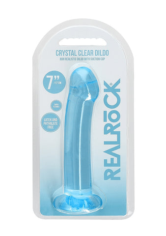 REALROCK Non Realistic Dildo With Suction Cup Dong Blue - Non-Realistic Dildos