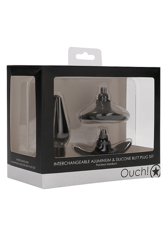 Pointed Interchangeable Butt Plug Set by Shots Toys - Butt Plugs