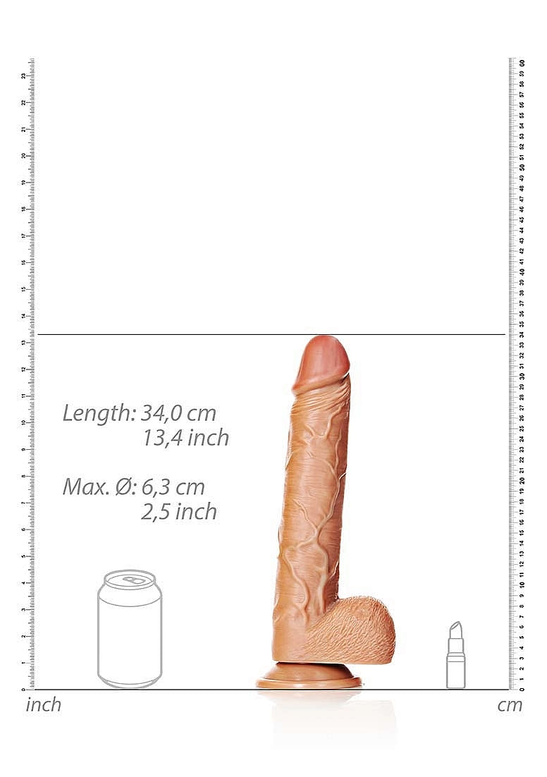 Shots Toys Straight Suction Cup Realistic Dildo with Balls - Realistic Dildos