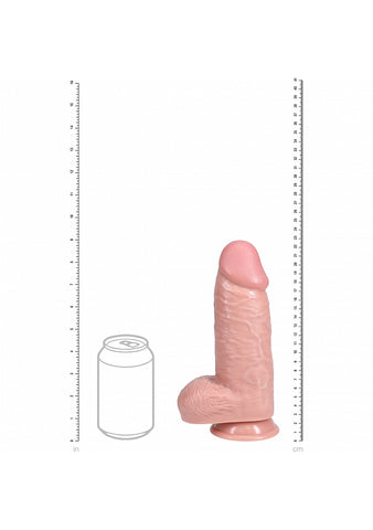 RealRock Thick Straight Dong Flesh by Shots Toys - Realistic Dildos