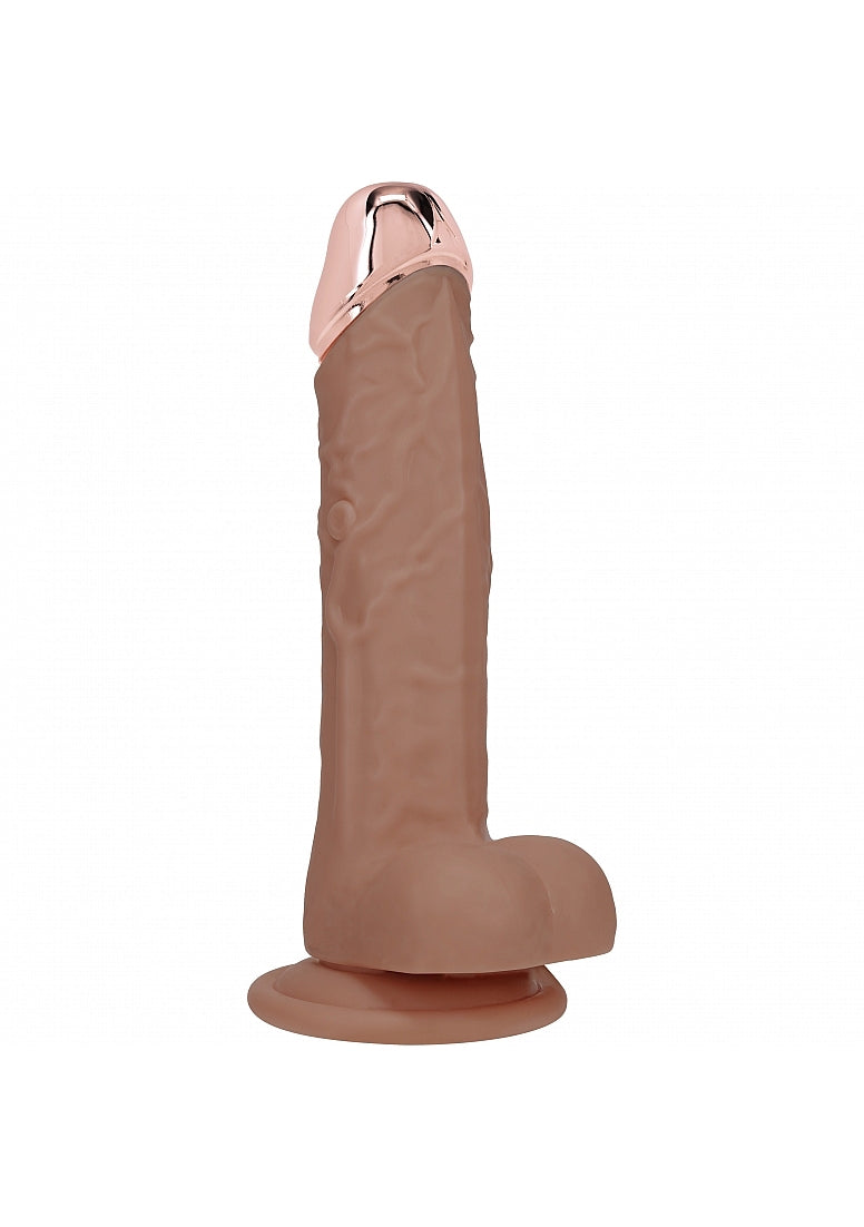 Shots REALROCK Metal Head 6 Inch Realistic Vibrating Dildo - Vibrating Dildos