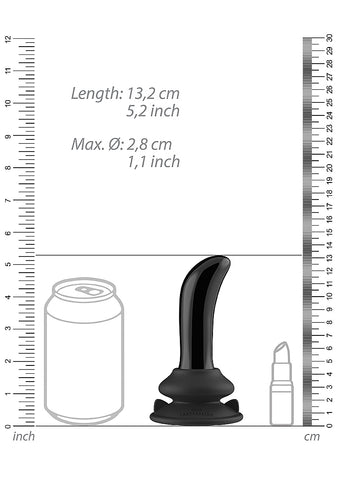 Prickly Rechargeable 10 Functions Glass Vibrator - Glass Sex Toys