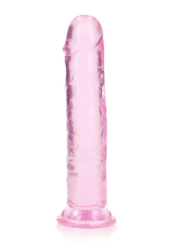 Realrock Crystal Clear 8 Inch Straight Dildo by Shots Toys - Realistic Dildos