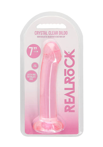 REALROCK Non Realistic Dildo With Suction Cup Dong Pink - Non-Realistic Dildos