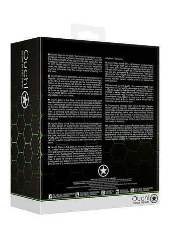 Bed Bindings Restraint Kit Glow in the Dark by Shots Toys - Bondage Kits