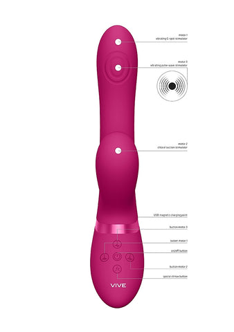 Hide Pulse & Airwave Technology Rabbit Vibrator - Rabbit Vibrators