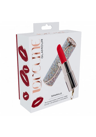 LOVELINE Sparkle USB Rechargeable Lipstick Vibrator - Personal Massagers