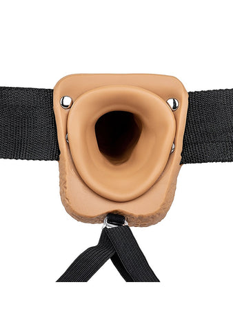 RealRock Hollow Strapon with Balls by Shots Toys - Strap On Sextoys