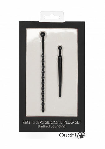 Silicone Urethral Beginners Plug Set by Shots Toys - Urethral Sounds