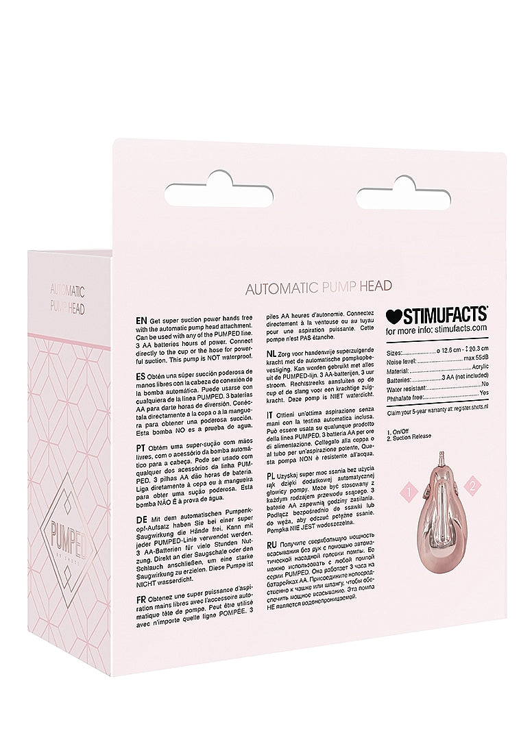 Shots Toys Pumped Automatic Penis Pump Head - Penis Pumps And Stretchers