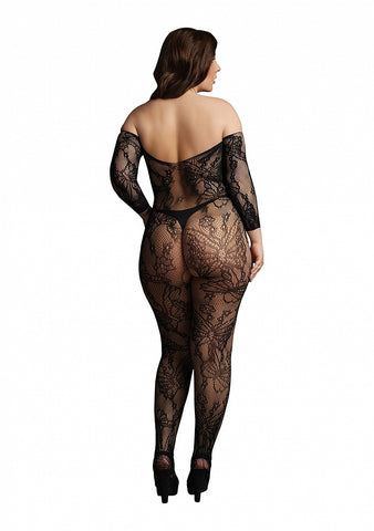 Le Desir Lace Sleeved Bodystocking Body Stocking - Body Stockings