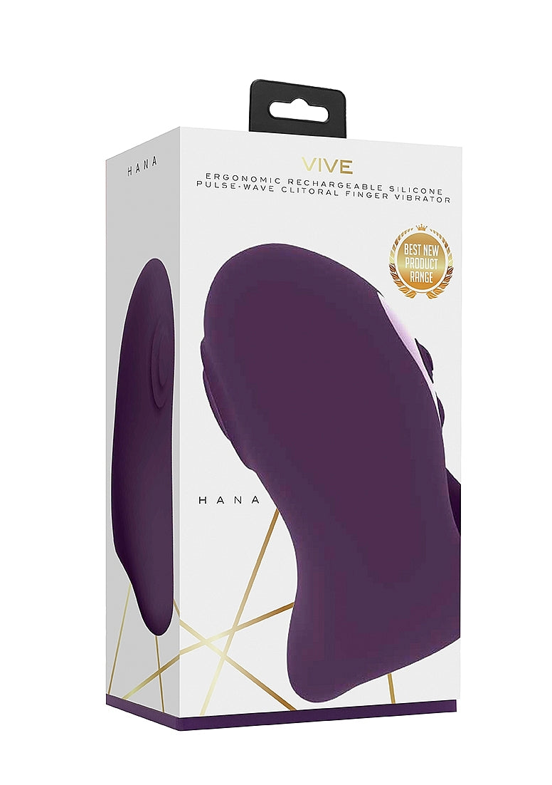 Hana Rechargeable Pulse-Wave Silicone Finger Vibrator - Finger and Tongue Vibrators