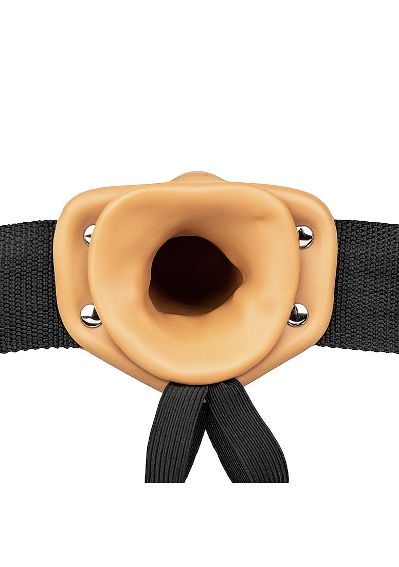 Shots Toys Realrock Hollow Strapon without Balls 24.5 cm - Strap On Sextoys