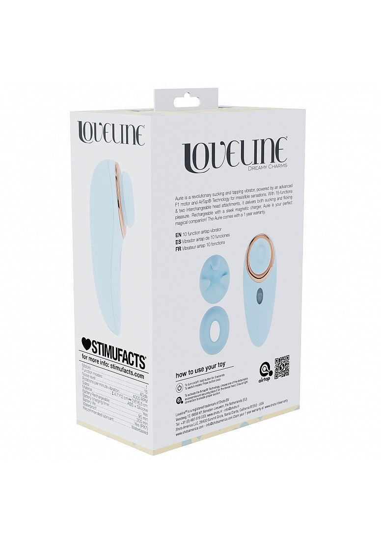 Shots Loveline Aurie AirTapTech Rechargeable Clitoral Vibe - Clit Ticklers and Pulsators