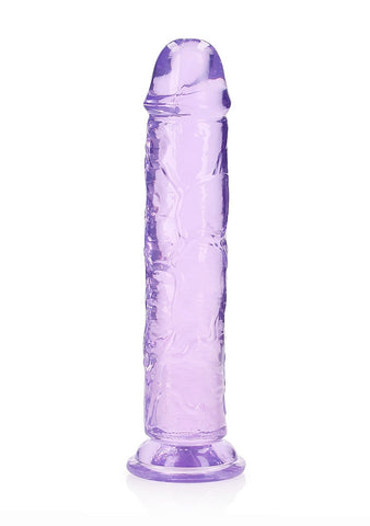 Realrock Crystal Clear 10 Inch Dildo Straight - Realistic Dildos