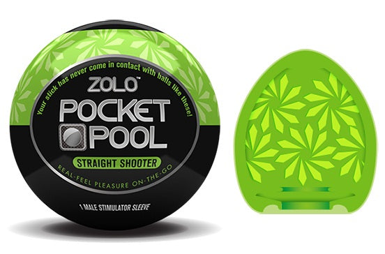 Zolo Pocket Pool Single Straight Shooter - - Masturbators and Strokers