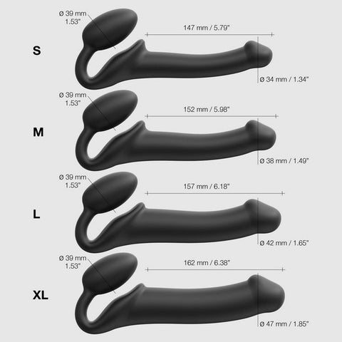 NEW Bendable Strap-On Silicone Dildo by Strap-on-me - Strap On Sextoys
