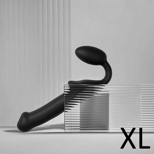 STRAP-ON-ME NEW Bendable Strap-On Silicone Dildo Black