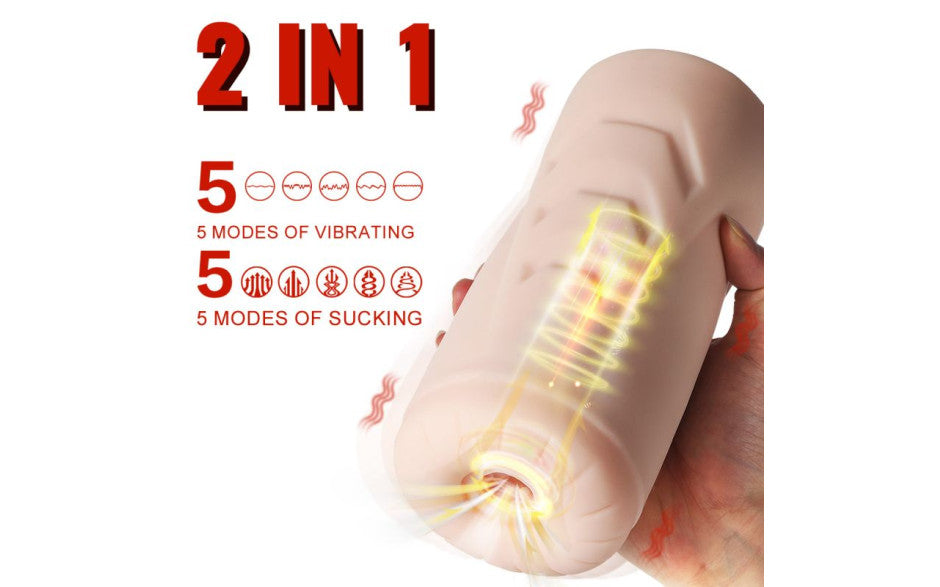 Xise Suctroker Dual Density Sucking Vaginal Masturbator V1 - Masturbators and Strokers