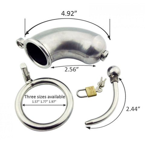 Tin Man Stainless Steel Cock Cage by BDStyle - Male Chastity