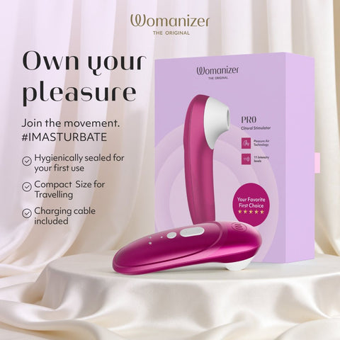 Womanizer Pro Air Pulse Clitoral Massager by Lovehoney - Clit Ticklers and Pulsators