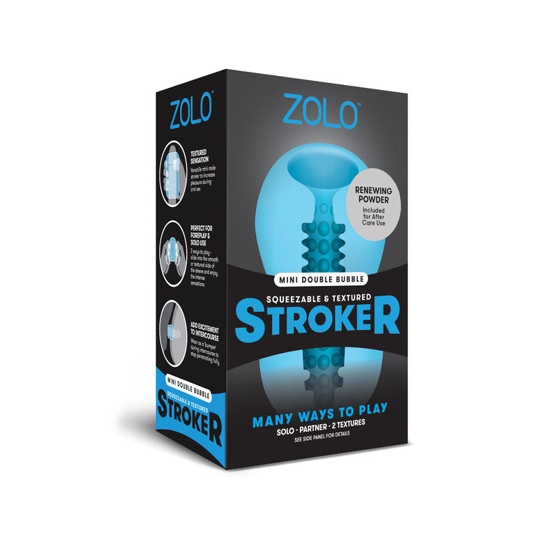 Zolo Mini Double Bubble Stroker - - Masturbators and Strokers