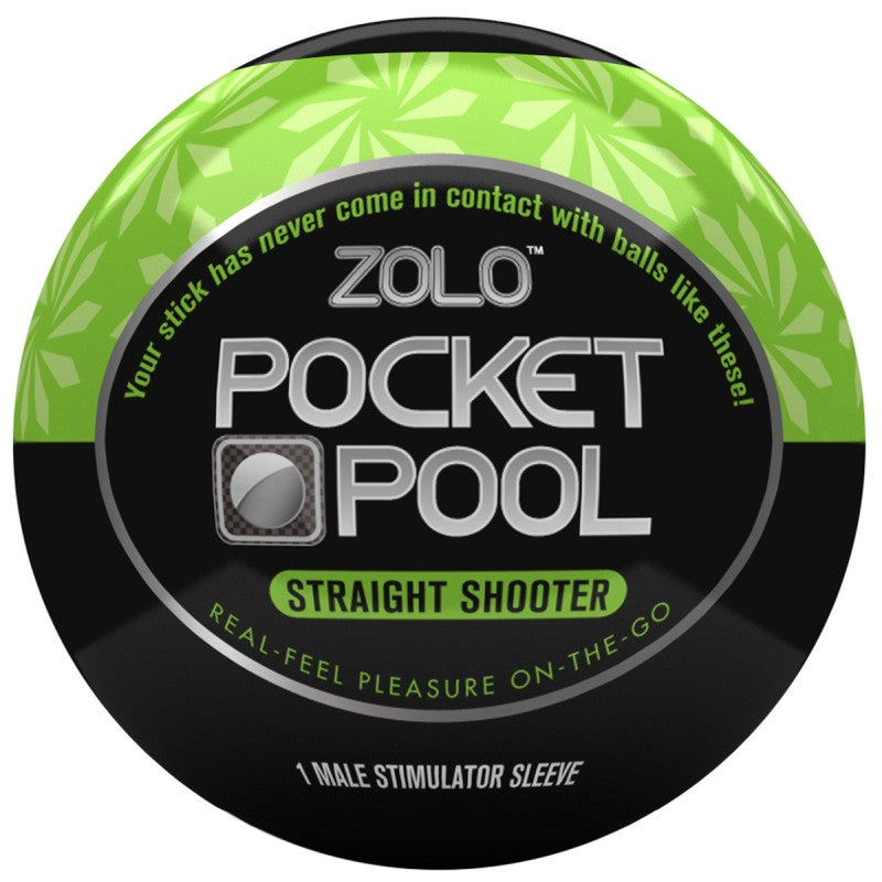 Zolo Pocket Pool Single Straight Shooter - - Masturbators and Strokers