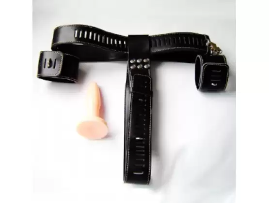 KinkStore Chastity Waist Harness with Butt Plug