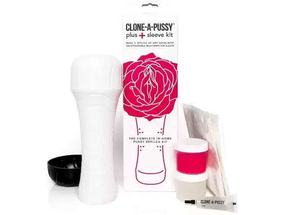 Clone-A-Pussy Plus+ Silicone Casting Kit with Sleeve Hot Pink