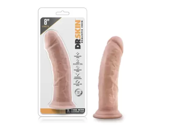 Dr. Skin 8 Inch Cock + Suction Cup
