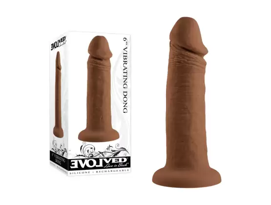 Evolved 6 Inch Vibrating Dong