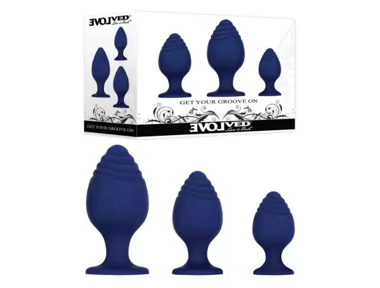 Evolved GET YOUR GROOVE ON Butt Plug Set