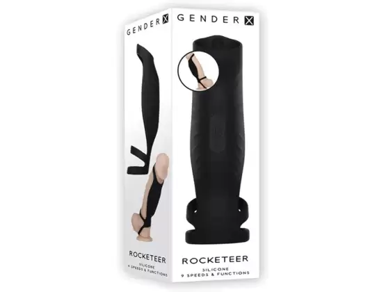 Gender X ROCKETEER Vibrating Sleeve - Black