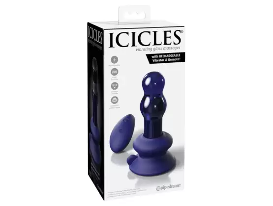 Icicles No 83 With Rechargeable Vibrator and Remote