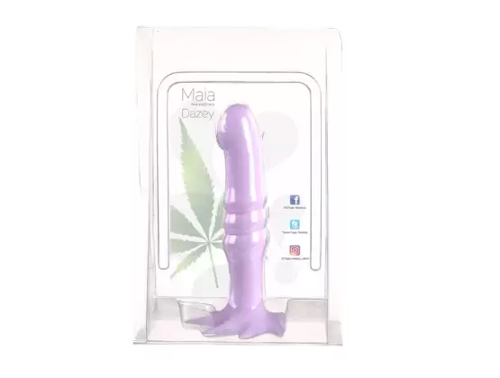 Maia DAZEY 420 Silicone Dildo - Purple