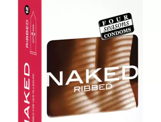 Naked Ribbed Condoms 12 pack