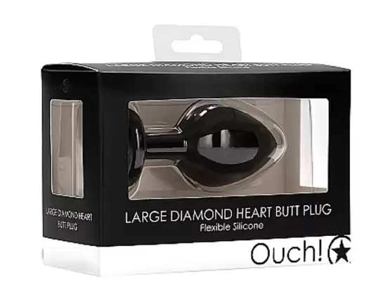 Ouch! Diamond Heart Butt Plug Large