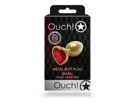 OUCH! Heart Gem Butt Plug - Small