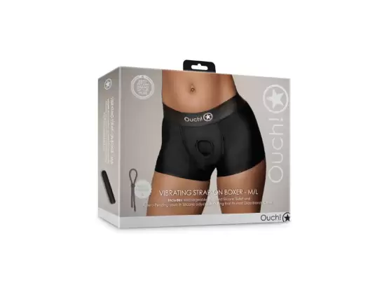 OUCH! Vibrating Strap-On Boxer