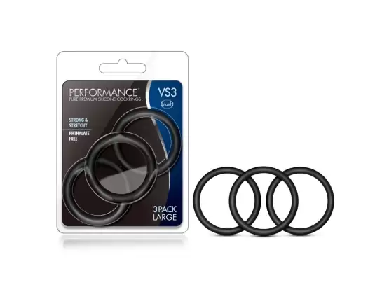 Performance VS3 Pure Premium Silicone Cock Rings Large