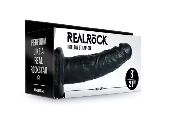 REALROCK Hollow Strapon 8 inch