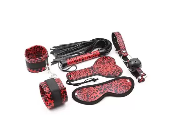 Red Leopard Bondage Kit