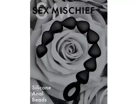 Sex & Mischief Black Silicone Anal Beads