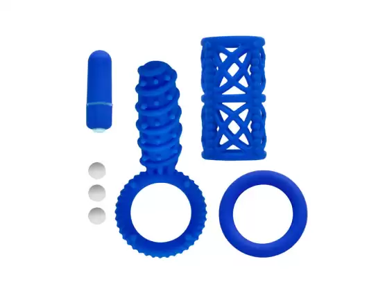 Simply Silicone 10X Couples Kit Blue