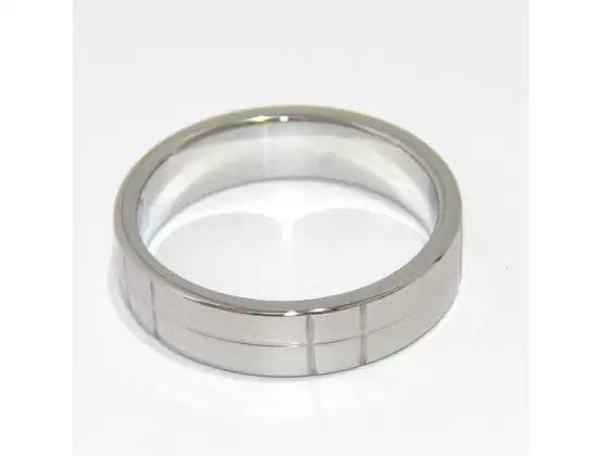 Steel Grooved Cock Ring