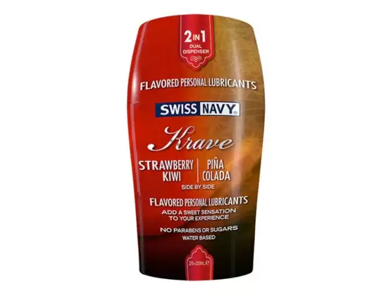 Swiss Navy Krave 2-In-1 Flavored Personal Lubricants 50ml