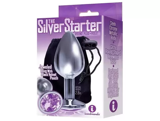 The 9's Silver Starter Jeweled Plug