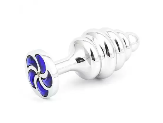 Thread Butt Plug With Spiral Diamond