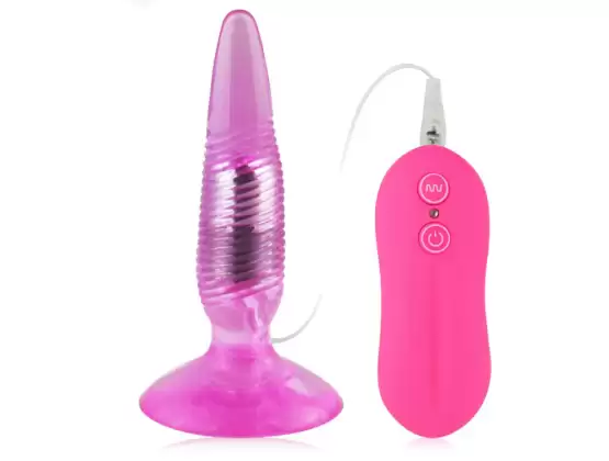 Aphrodisia Twister Vibrating Butt Plug Purple