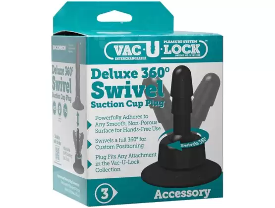 Vac-U-Lock Deluxe 360 Swivel Suction Cup Plug